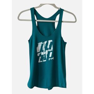 Jump Dance Convention Racerback Tank Top Teal Green Size XS